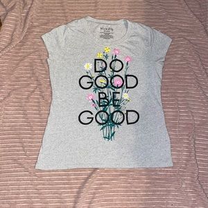 Wound Up EUC Graphic Shirt Flowers & Kindness Quote- Must Bundle